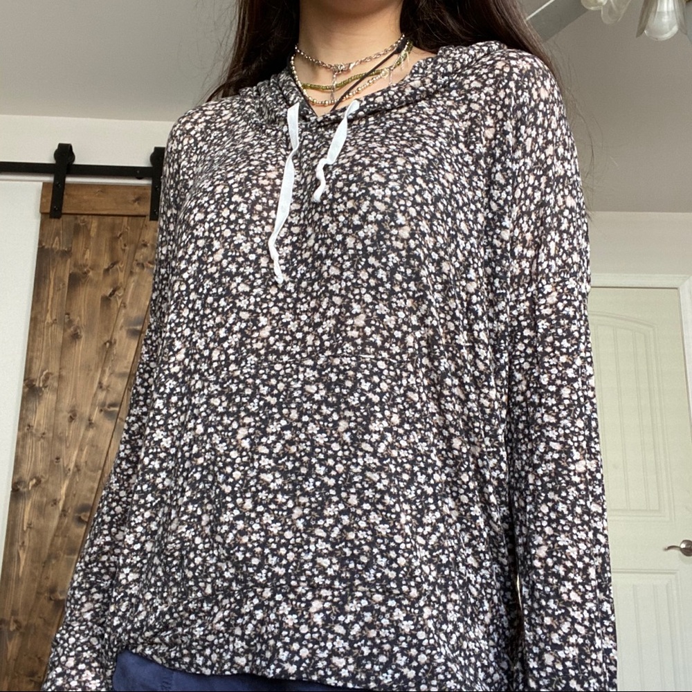 brandy floral hoodie